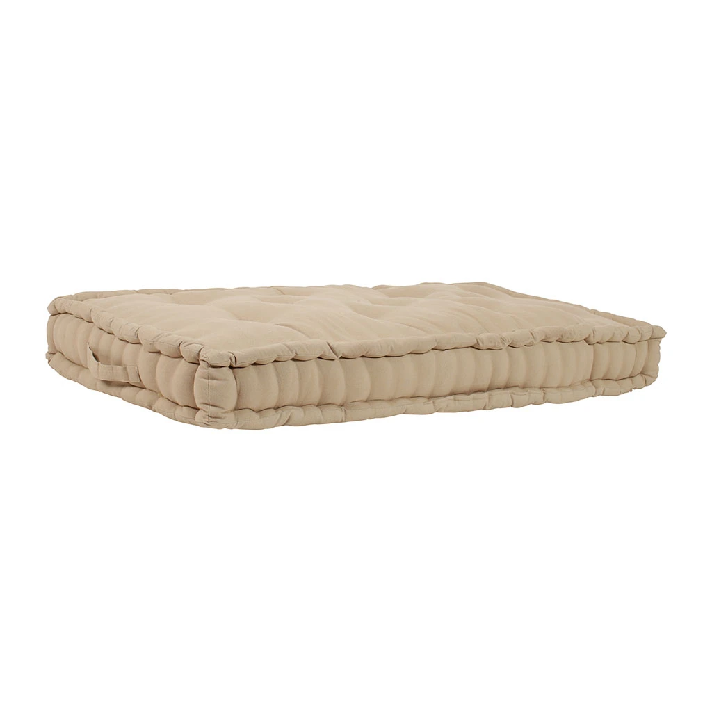 Comptoir De Famille Matelas Capitonné Chambray Beige En Coton 6 Comptoir De Famille Matelas Capitonné Chambray Beige En Coton – Image 4