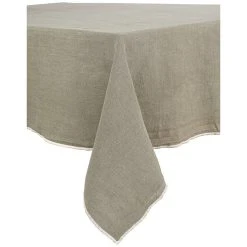 HARMONY HAOMY Nappe Venise Naturel 160x250cm En Lin Lave