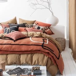 HARMONY HAOMY Taie D'oreiller Dili Tabac Voile De Coton 65x65cm 5 HARMONY HAOMY Taie D'oreiller Dili Tabac Voile De Coton 65x65cm -HARMONY Shop c2bf8 session studio 170